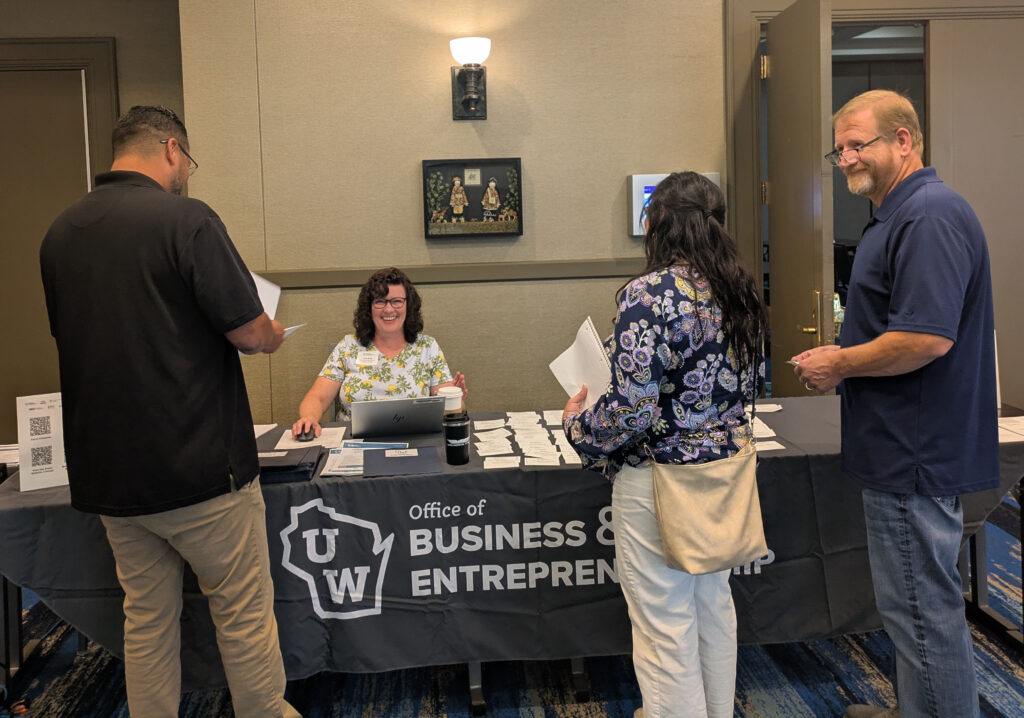 lora at welcome table SBC GB